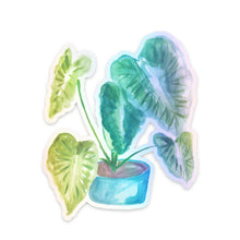Load image into Gallery viewer, Elephant Ears Plant Holographic Sticker