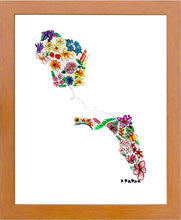 Load image into Gallery viewer, Custom Floral State to State Print