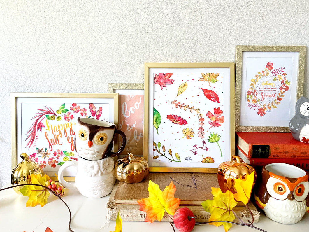 Autumn Leaves Art Print