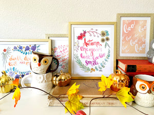 Autumn Smile Art Print