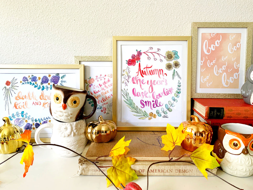 Autumn Smile Art Print