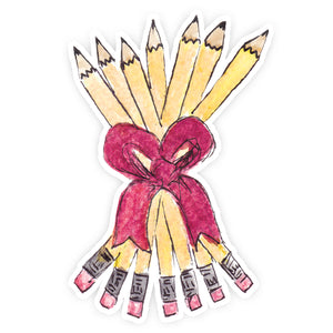 Bouquet of Pencils Sticker