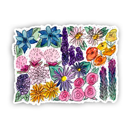 Floral State Sticker - Colorado