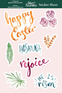 Easter Religious Sticker Sheet