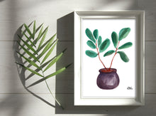 Load image into Gallery viewer, Watercolor Plant Print - Fiddle Leaf Fig