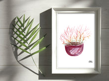 Load image into Gallery viewer, Watercolor Plant Print - Firestick Cactus
