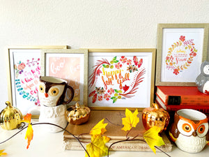 Happy Fall Y'all Art Print
