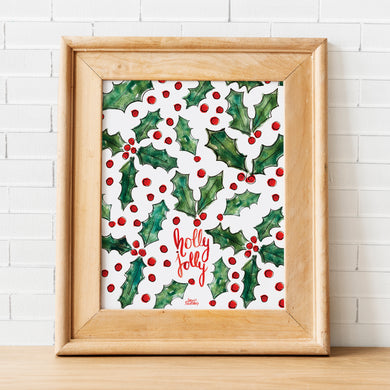 Holly Jolly Art Print