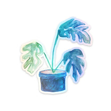 Load image into Gallery viewer, Split-Leaf Philodendron Holographic Sticker