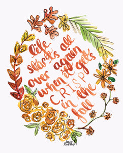 Crisp in the Fall Art Print