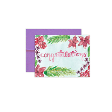 Tropical Floral Congratulations
