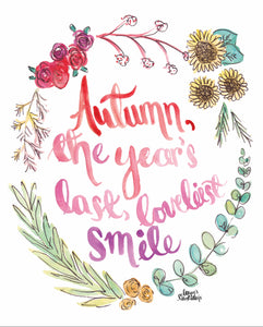 Autumn Smile Art Print