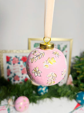 Hand Painted Ceramic Christmas Ornament