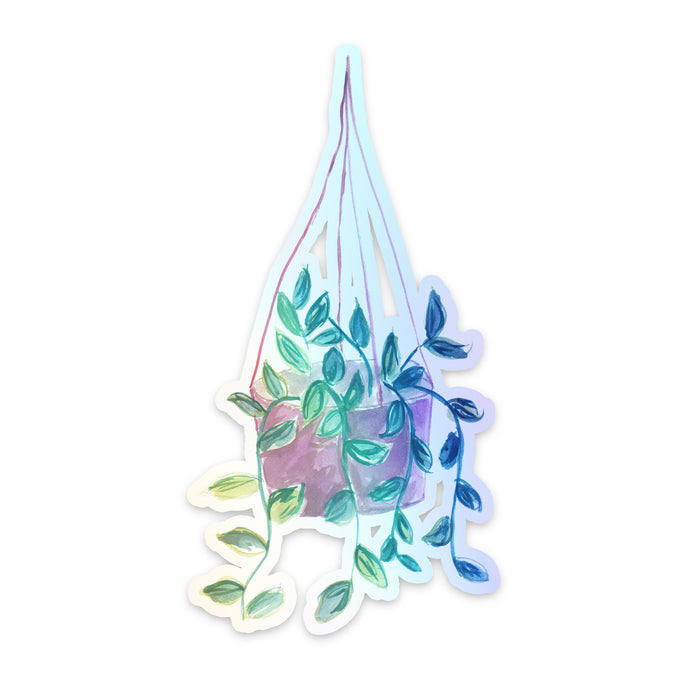 Pothos Plant Holographic Sticker