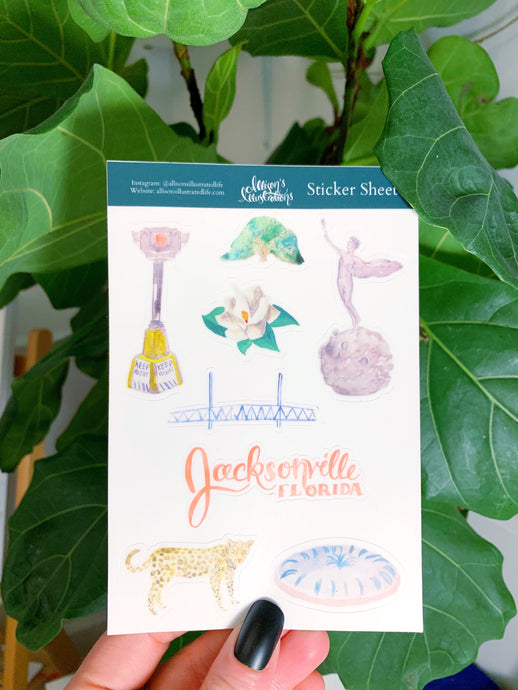 Sticker sheet - Jacksonville