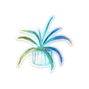 Aloe Plant Holographic Sticker