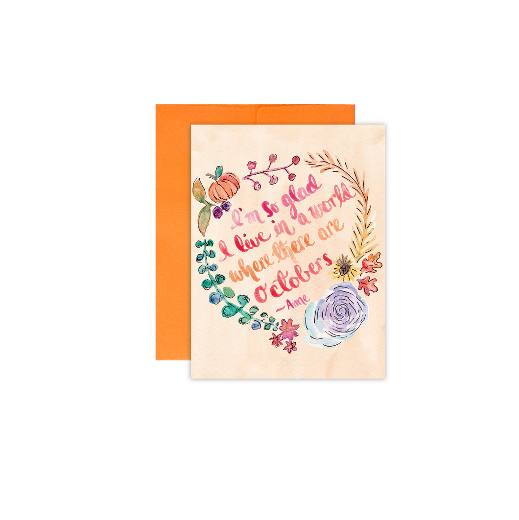 Octobers Card