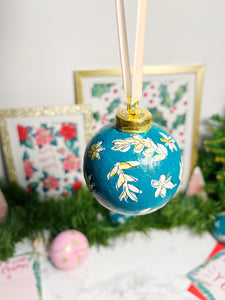 Hand Painted Ceramic Christmas Ornament