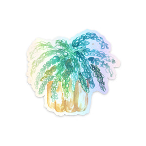 Burros Plant Holographic Sticker