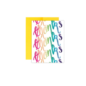 Rainbow Thanks Card