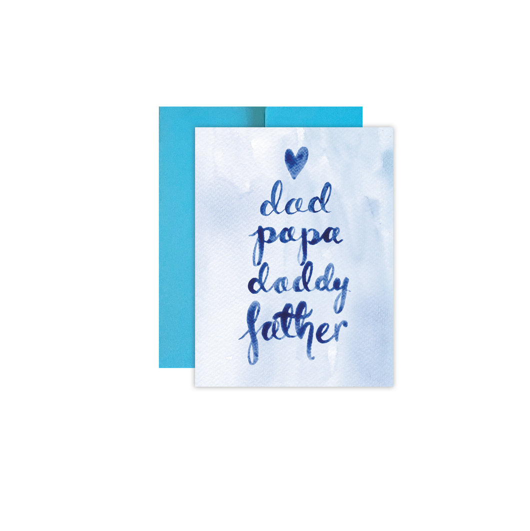 Names of Dad Card