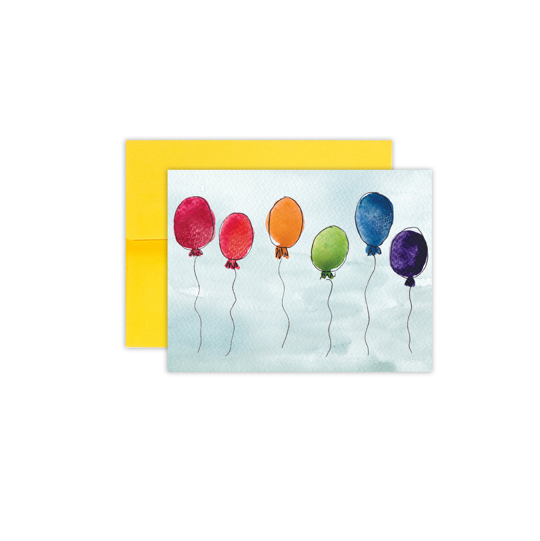 Rainbow Balloon Card
