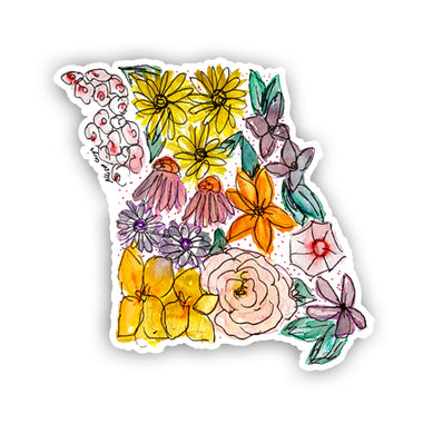 Floral State Sticker - Missouri