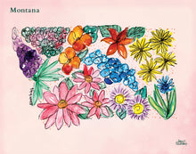 Load image into Gallery viewer, Floral State Puzzle