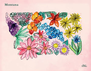 Floral State Puzzle