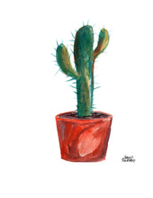 Load image into Gallery viewer, Watercolor Plant Print - Saguaro