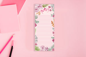 Tropical Rose Notepad