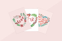 Load image into Gallery viewer, Pink Love Heart Wreath Valentine&#39;s Card