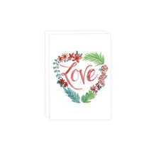 Load image into Gallery viewer, Love Heart Wreath Valentine&#39;s Card